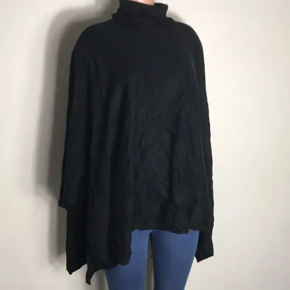 Soft by NAADAM 100% Cashmere Turtleneck Poncho